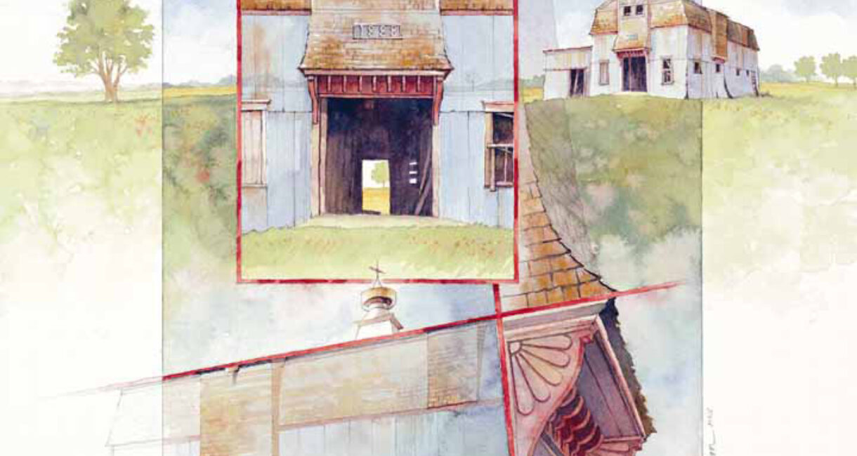 "1888 Barn," by Marian Henjum (2000 Annual Report Cover)