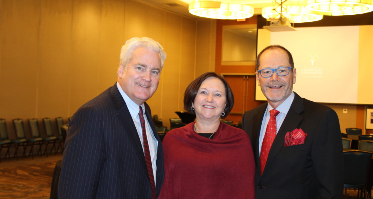 Scott Christensen, chair of the board for the Sioux Falls Area Community Foundation, with our 2019 Friend of the Foundation honorees, Bill and Lorrae Lindquist.