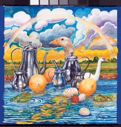 "Arrowhead Park Tea Party" by Carl Grupp (2006 Annual Report Cover)