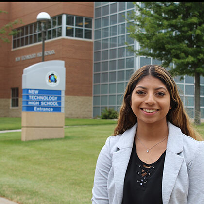 Student participant in the Career Connections program