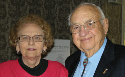 Rodora and  Roy Nyberg at a Foundation event in 2009.