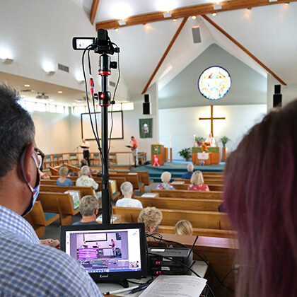 Media ministry efforts broadcast worship services at Grace Lutheran Church in Sioux Falls