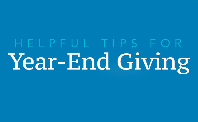 tips for year-end giving